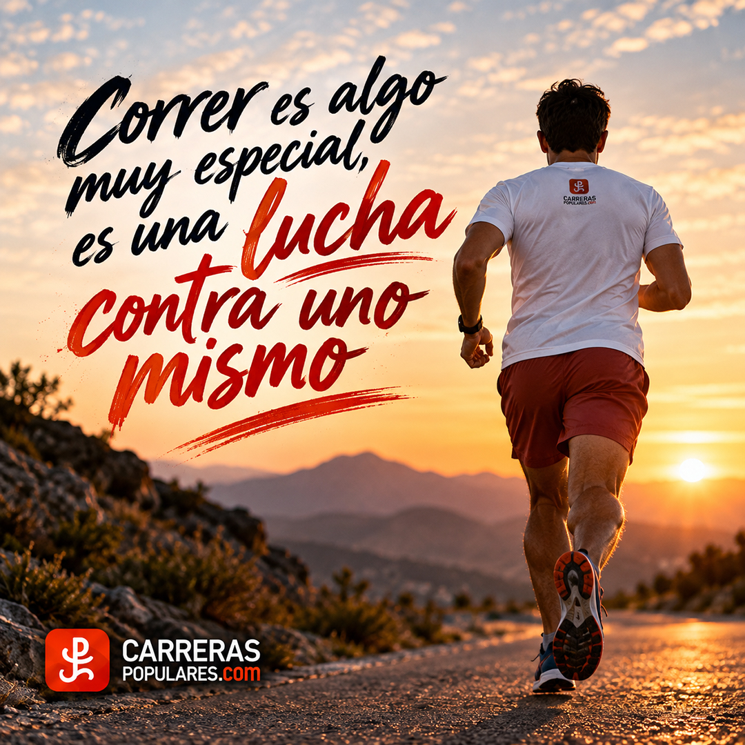 Correr es algo muy especial, es una lucha contra uno mismo